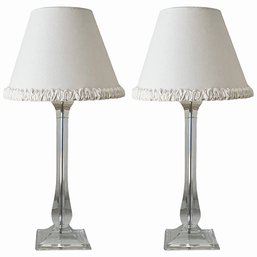 Pair Of Acrylic Table Lamps