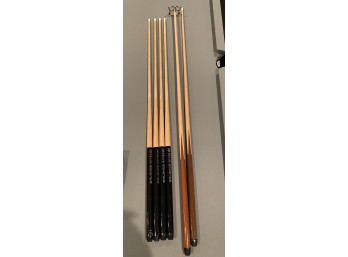 Collection Of Pool Cues