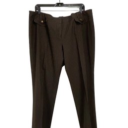 Michael Kors Brown Stripped Pants Size 16