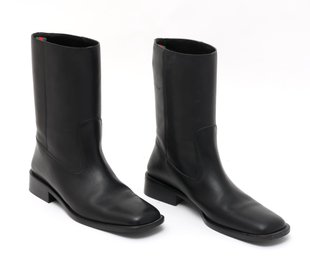 Gucci Black Leather Womens Riding Boots Size 8