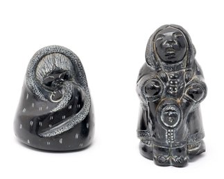 Pair Of Eskimo Figures