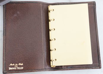 Bonwit Teller Brown Leather Address Book