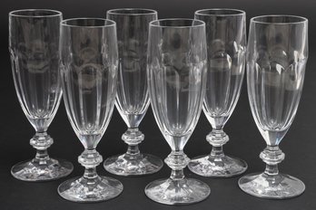 6 Villeroy&bach Crystal Champagne Glasses