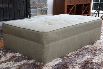 Tufted Ottoman On Wheels