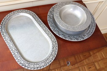 Wilton Pewter Dish Trio