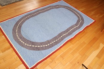 Pottery Barn Kids Wool Racetrack Rug