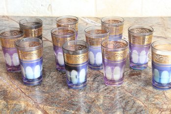 Gold Leaf Colored Votives 12 Piece Set