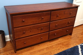 Mahogany Six Drawer Dresser