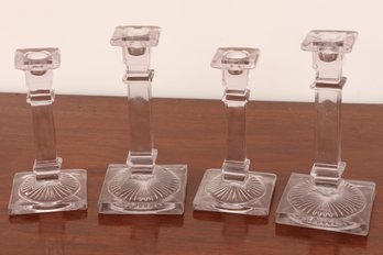 Pressed Glass Candlesticks