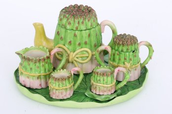 Diminutive Asparagus Tea Set