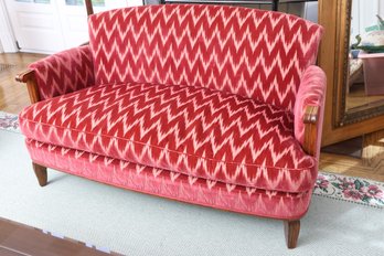 Burgundy Loveseat