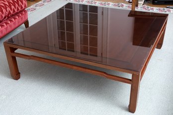 Large Mahogany Cocktail Table