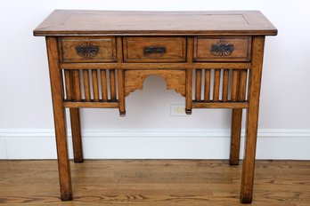 Antique 3 Drawer Console Table