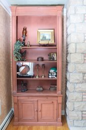 Custom Four-Shelf Bookshelves With Bottom Cabinet Doors (1 Of 2)