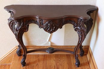 French Regency-Style Carved Console Table