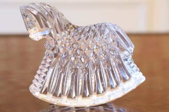 Waterford Crystal Rocking Horse Figurine