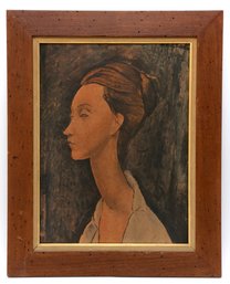Amedeo Modigliani Portrait Of A Woman Framed Print