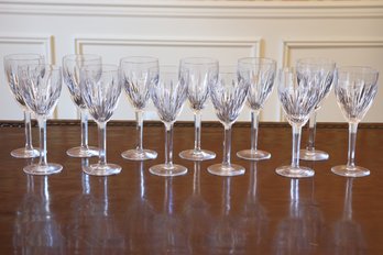 Waterford Crystal 'Carina' Claret Wine Glasses- A Set Of 12