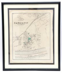 Far Rockaway Map Framed