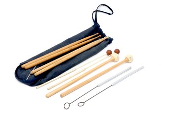 5 Pairs Of Drumsticks Including Mallets And Brushes