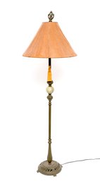 Floor Lamp With Marble Inlay