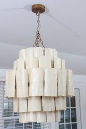 Marjorie Ivory Banana Bark Chandelier