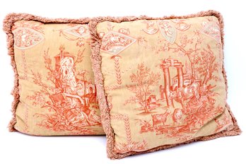 Original French Toile Custom Pillows