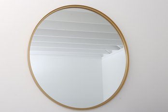 Threshold Round Gold Frame Wall Mirror