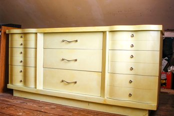 Retro Wood Yellow Dresser
