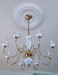 Gorgeous Gold With Ivory Chandelier