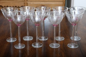 9 Tall Wine Glasses