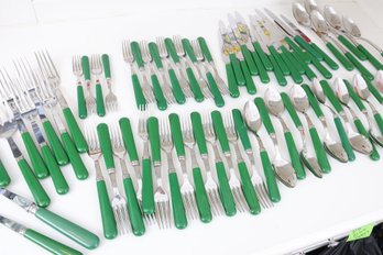 Sabre France Classic Green Flatware