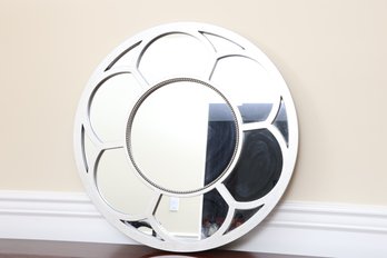 Silver Leaf Modern Wall Mirror