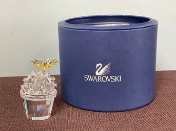 Swarovski Crystal Flowing Cactus With Box