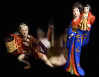 JAPAN - Ceremonial Clay Figures - Set Of Three