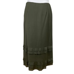 Valentino Miss V Green Skirt Size 42/8