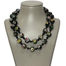 Chinese Cloisonn Bead Necklace