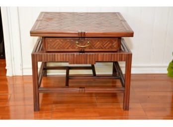 Maitland & Glascoe Cut Bamboo Side Table