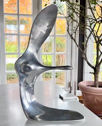 Vintage Hoselton Sculpture #434 Goose Polished Aluminum