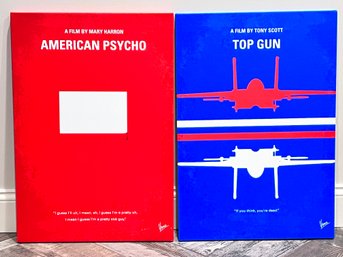 Top Gun And American Psycho Canvas Movie Wall Art