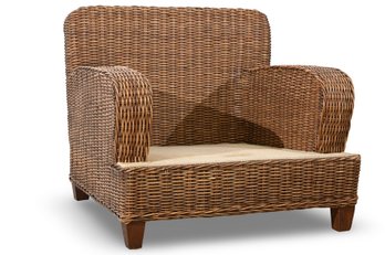 Large Wicker Chair Missing Cushion