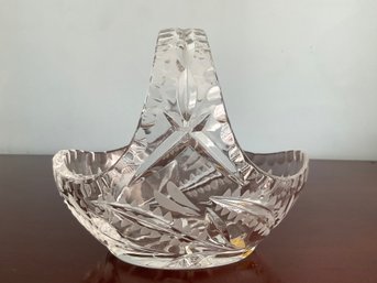 Vintage Bleikristall Lead Crystal Basket