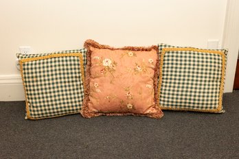 Custom Trio Of Throw Pillows