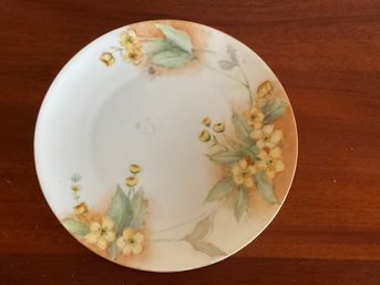 Vintage Silesia Yellow Flower Plate