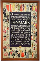 Kings Of Denmark Vintage Travel Poster