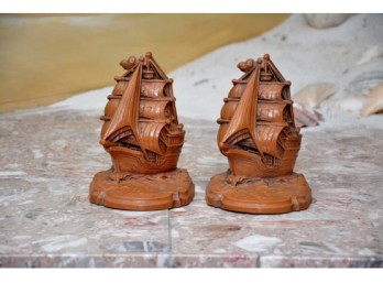 Sail Boat/ Ship  Resin Book Ends