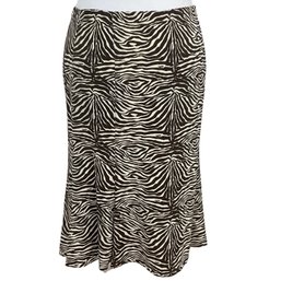 Carolina Herrera New York Brown Silk Skirt Size 4