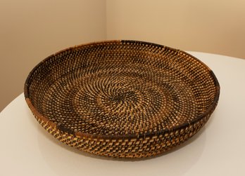 Handwoven Wicker Tribal Basket