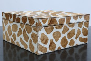 Calf Skin Giraffe Storage Box