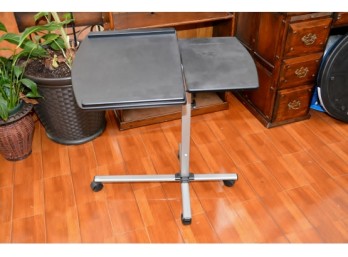 Rolling Laptop Desk With Tilting Top